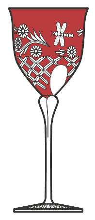 AJC1 Red Water Goblet