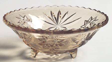 Prescut Clear 3-Toed Bon Bon by Anchor Hocking