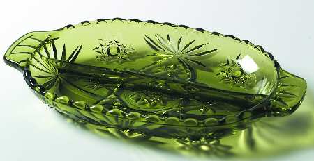 Prescut Clear 10" Oval 2 Part Relish