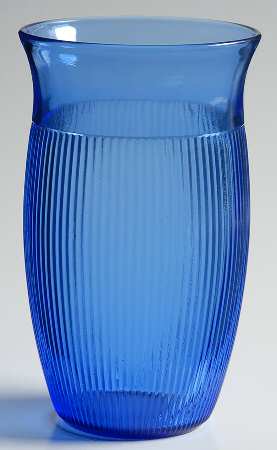 Fine Rib Cobalt (Blue) 12 Oz Flat Tumbler