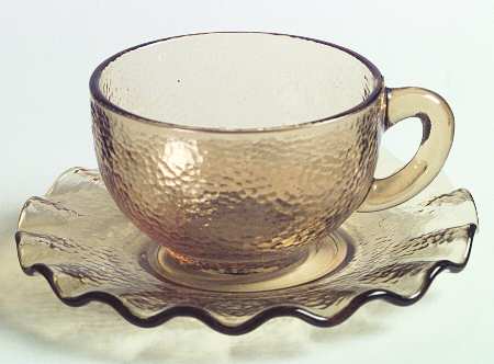 Pebbletone Gold Cup & Saucer Set