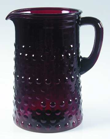 Hobnail Ruby 60 Oz Pitcher