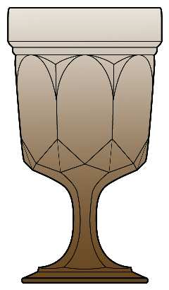 Fairfield Brown Water Goblet