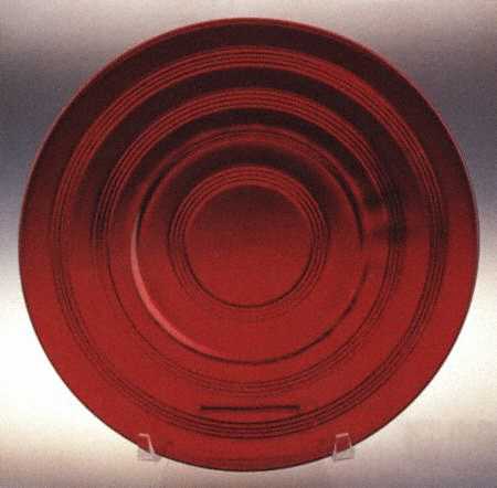 Banded Rings Royal Ruby Dinner Plate