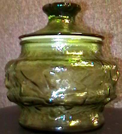 Rainflower Avocado Green 7" Storage Jar & Lid