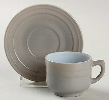 Moderntone Little Hostess Gray Child's Cup & Saucer Set