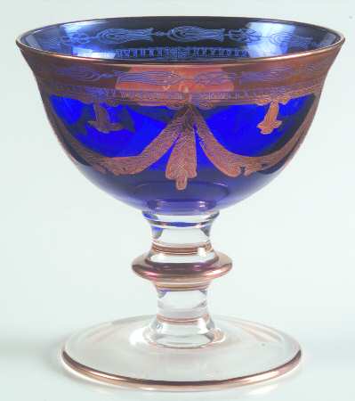 Medici Cobalt Footed Dessert