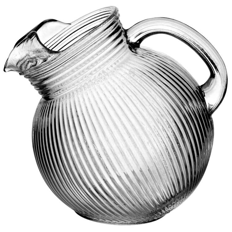 Fine Rib Clear 80 Oz Ball Jug