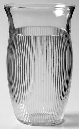 Fine Rib Clear 13 Oz Flat Tumbler