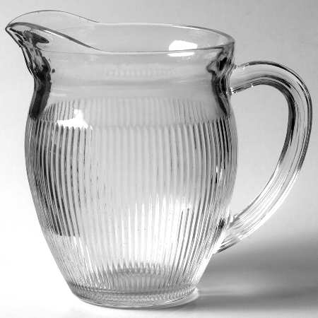 Fine Rib Clear 16 Oz Pitcher