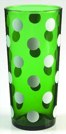 Polka Dots 19 Oz Flat Tumbler