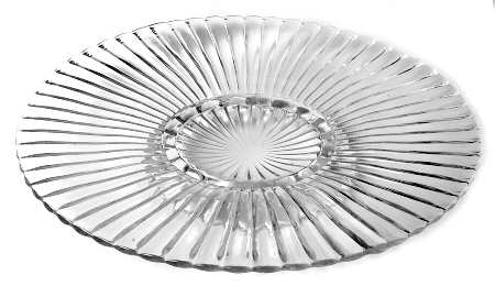 AHC37 Clear Footed Cake Plate