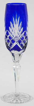 Caroline Cobalt Blue Fluted Champagne