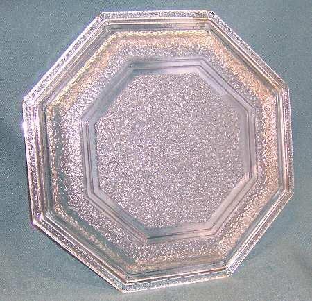 Octagon Clear Luncheon Plate