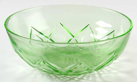 Diamond Arches Green 8" Round Bowl
