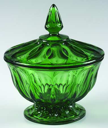 Fairfield Spearmint Green Candy Dish & Lid