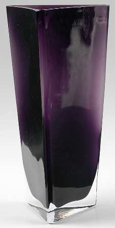 Salute Plum 12" Flower Vase