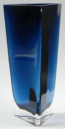 Salute Slate Blue 12" Flower Vase