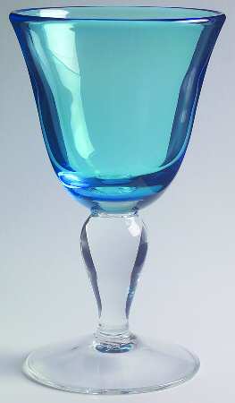 Salute Turquoise Wine Glass