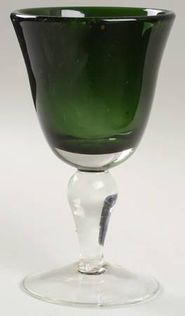 Salute Sage Green Wine Glass