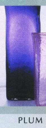 Fizz Plum 12" Square Vase