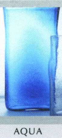 Fizz Aqua 11" Straight Vase