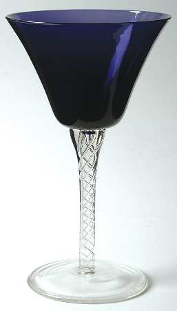 Braid Plum Martini Glass