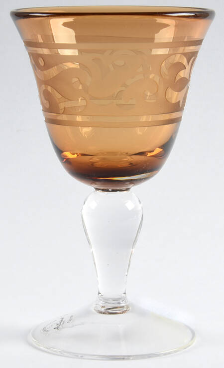 Renaissance Amber Wine Glass