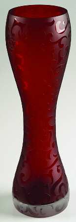 Renaissance Ruby 13" Flower Vase