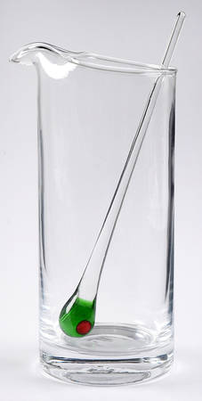 Olive Martini Pitcher with Stirrer