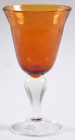 Iris Amber Water Goblet