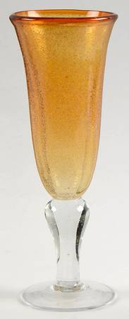 Iris Amber Fluted Champagne