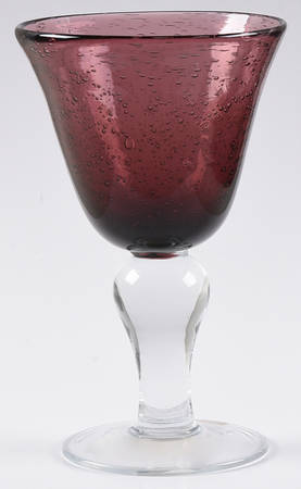 Iris Purple Wine Glass