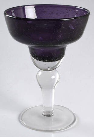 Iris Purple Margarita Glass