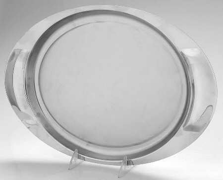 Upstairs Martini Metal Oval Tray