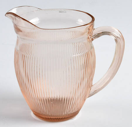 Fine Rib Pink 16 Oz Pitcher
