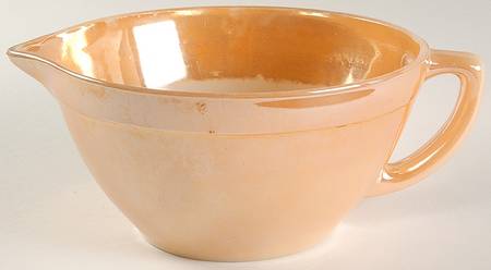Peach Lustre Colonial Batter Bowl