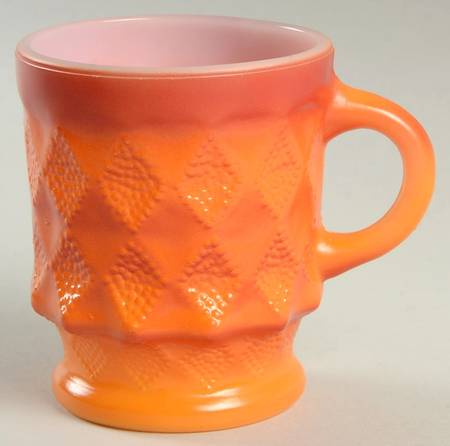 Kimberly Light Orange and Dark Orange (Not Luster) by Anchor Hocking