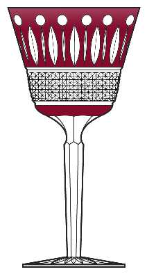 Amorica Ruby Water Goblet