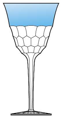 Arietta Light Blue Water Goblet