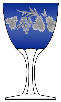 Mertise Cobalt Blue Water Goblet