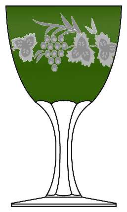 Mertise Emerald Green Water Goblet