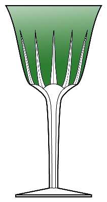 Patrizia Emerald Green Water Goblet