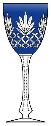 Edmanda Cobalt Blue Wine