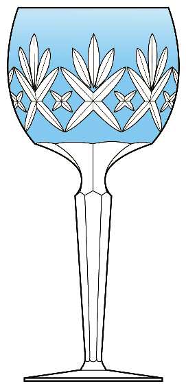 Rilette Light Blue Wine Hock
