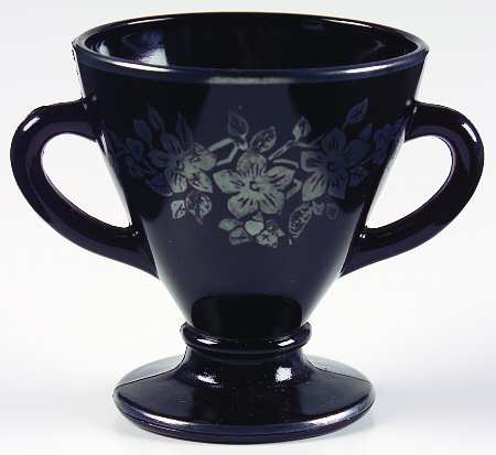 Floral Sterling Open Sugar