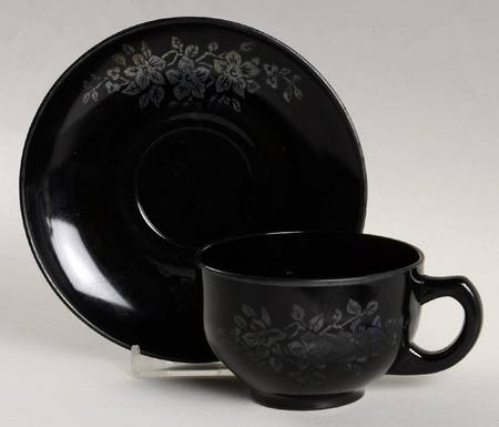 Floral Sterling Cup & Saucer Set