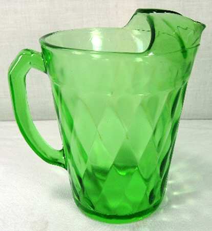 Diamond Optic Green 54 Oz Pitcher