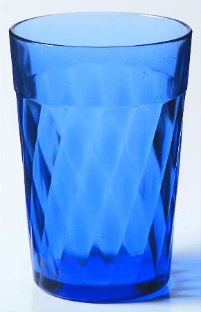 Diamond Optic Cobalt Blue 9 Oz Flat Tumbler