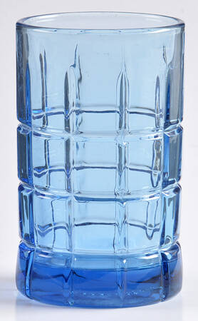 Tartan Blueberry Flat Juice Glass